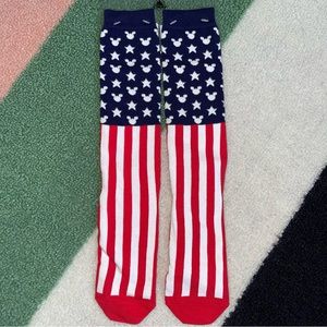 🇺🇸 Disney Parks 'Love the USA' Stars & Stripes Mickey Figural Crew Sock
